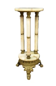 ONYX & BRONZE MOUNTED GEURIDON STAND