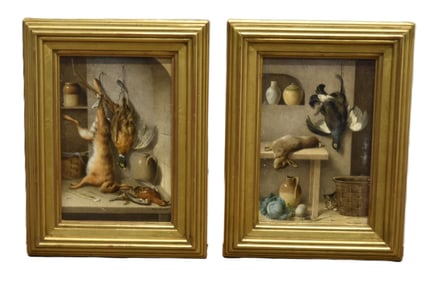 (2) WILLIAM CRUICKSHANK , GAME PAINTINGS