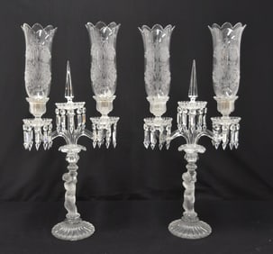 (Pr) BACCARAT ENFANT DOUBLE CANDELABRAS