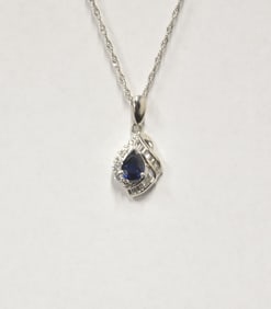 CIRARI PLATINUM BLUE SAPPHIRE NECKLACE