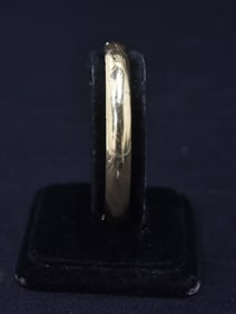 14kt ETCHED GOLD BANGLE BRACELET