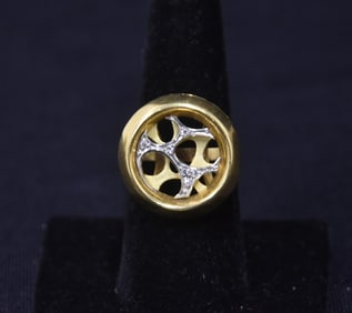 14kt GOLD & DIAMOND RING