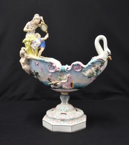 LARGE VOLKSTADT PORCELAIN CENTERPIECE