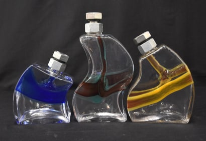 (3)pc KOSTA BODA MACHO DECANTERS