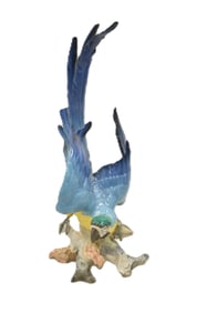LARGE HUTSCHENREUTHER PORCELAIN PARROT