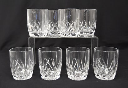 (8) POLISH CRYSTAL WHISKEY TUMBLERS
