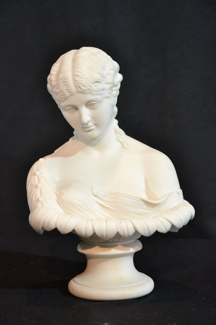 PARIAN PORCELAIN BUST OF WOMAN - 12"