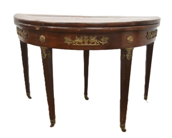 ANTIQUE FRENCH EMPIRE GAME TABLE