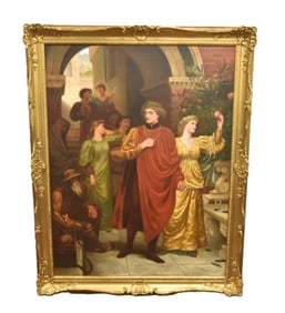 JUSTUS HILL , LARGE OIL ON CANVAS "THE SYMBOL"