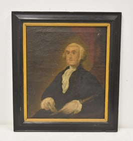 OIL ON CANVAS GEORGE WASHINGTON PORTRAIT