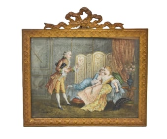 LOUIS MARIE SICARDI , FRENCH MINIATURE PAINTING