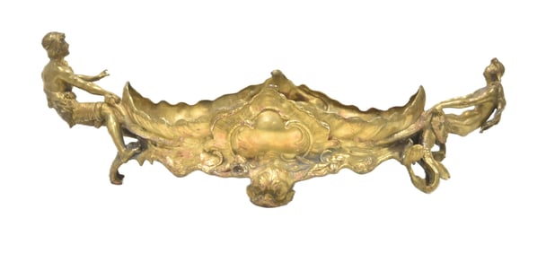 GILDED FRENCH CENTERPIECE BOWL