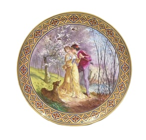 B & CIE MONTEREAU PORCELAIN CHARGER