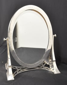 GROGAN STERLING SILVER EASEL VANITY MIRROR