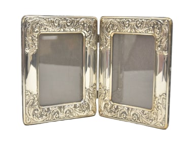 ARGENTO STERLING SILVER DOUBLE PICTURE FRAME
