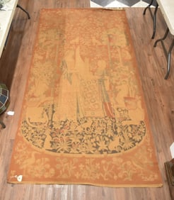ANTIQUE "La dame a la Liccorne" TAPESTRY