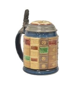 METTLACH BOOK SPINES FOR JURISTS STEIN