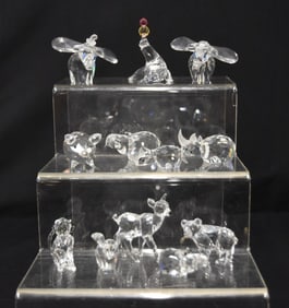 (12) SWAROVSKI CRYSTAL ANIMAL FIGURINES