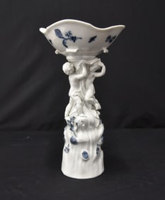 MEISSEN FIGURAL PEDESTAL TAZZA DISH