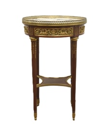 FINE FRENCH LXVI MARBLE TOP SIDE TABLE