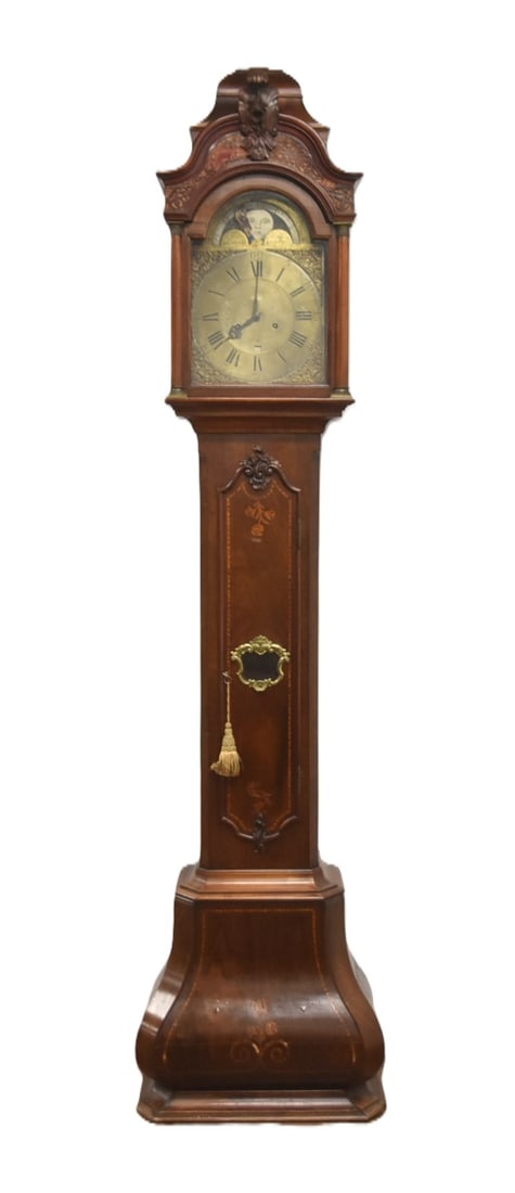 19thC ROSEWOOD TALL CASE GRANDFATHER CLOCK (1 of 20)
