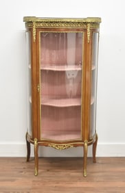 FRENCH BRONZE MOUNTED CURIO CABINET