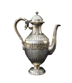 ANTIQUE ELKINGTON & Co. STERLING COFFEE POT