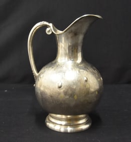 800 ITALIAN BRUSHED SILVER PITCHER