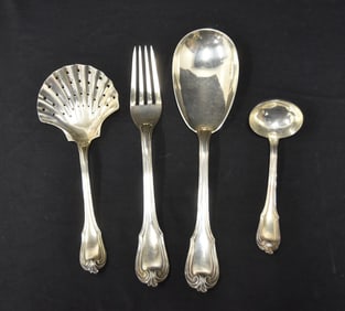 (4) BUCCELLATI STERLING SERVING PIECES