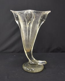 LARGE MURANO GLASS BUBBLE VASE
