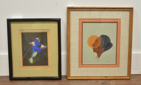 (2) NATIVE AMERICAN WATERCOLORS