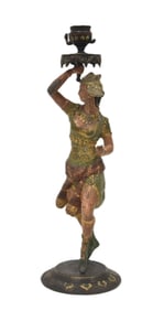 FRENCH COLD PAINTED SPELTER ORIENTALIST DANCER