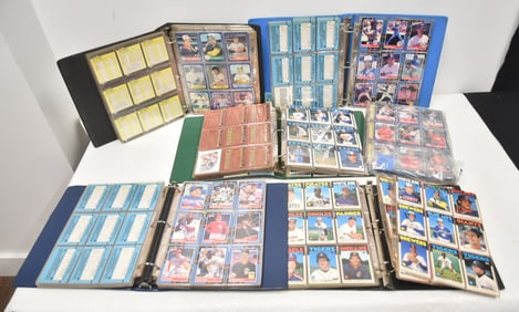 (6) BINDERS OF 1980s BASEBALL CARDS