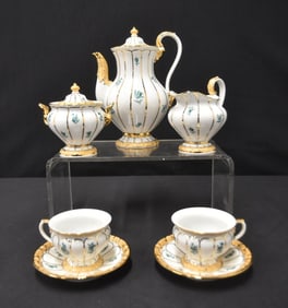 MEISSEN PORCELAIN TETE A TETE TEA SET