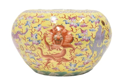 LARGE FAMILLE JAUNE DRAGON PLANTER