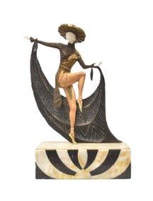 CLAUDE MIRVAL , LARGE FRENCH ART DECO SCULPTURE