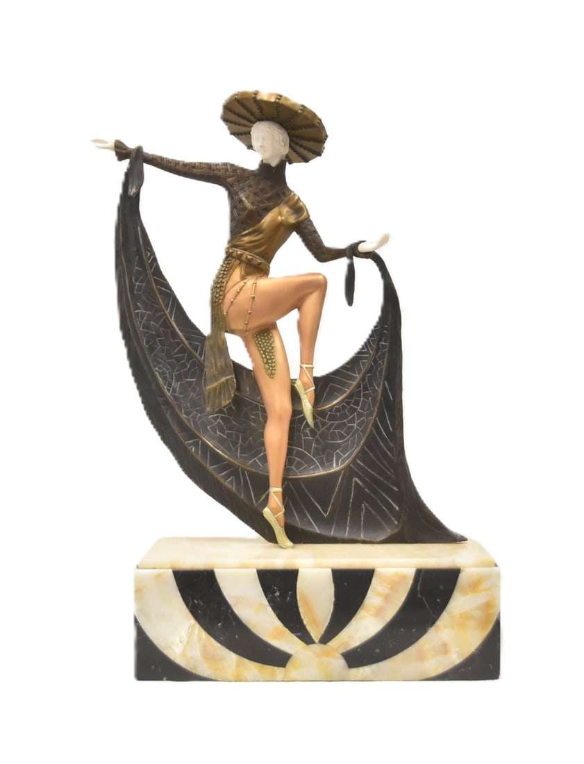 CLAUDE MIRVAL , LARGE FRENCH ART DECO SCULPTURE (1 of 11)