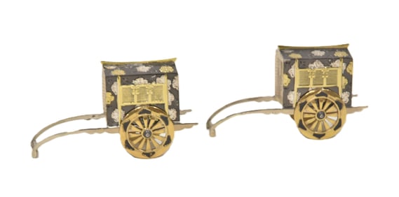 JAPANESE STERLING SILVER SALT & PEPPER SHAKERS