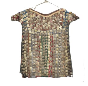 ANTIQUE TURKMEN SILVER MOUNTED SHIRT