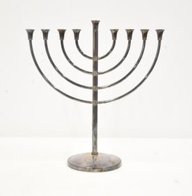 CHRISTOFLE SILVER PLATE MENORAH