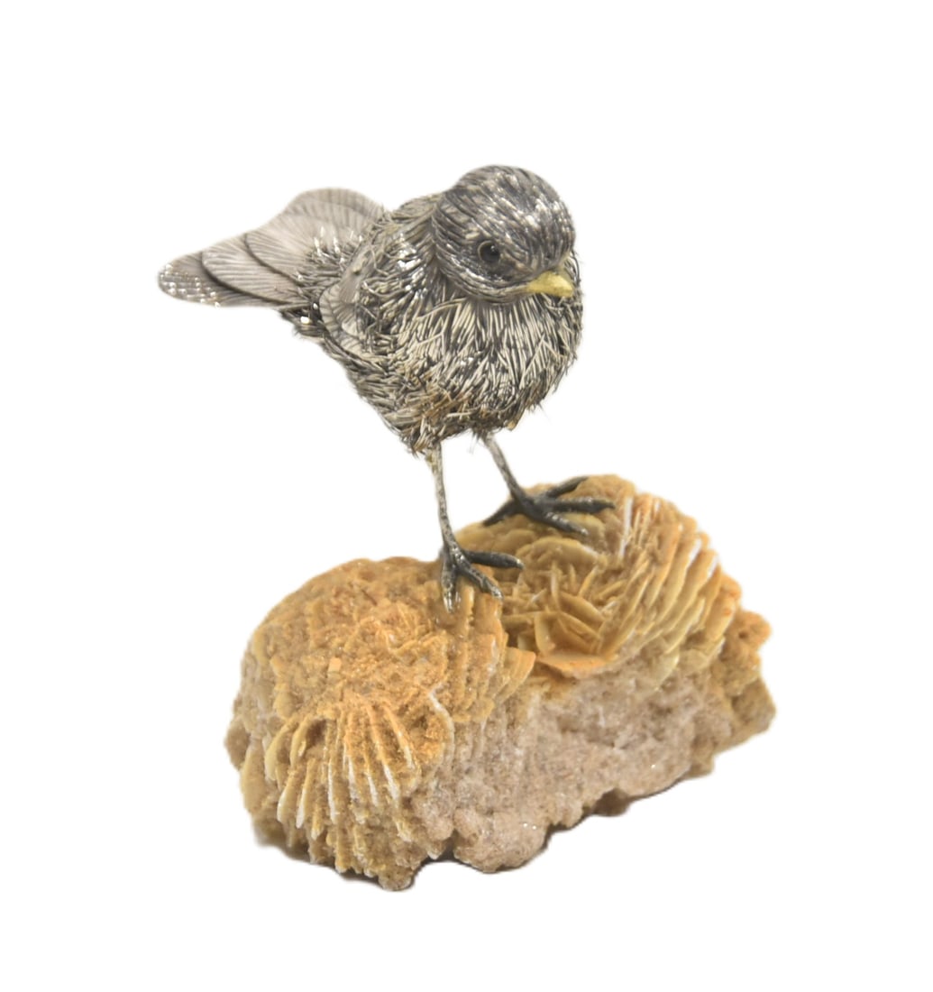 BUCCELLATI STERLING SILVER SPARROW ON STONE (1 of 12)