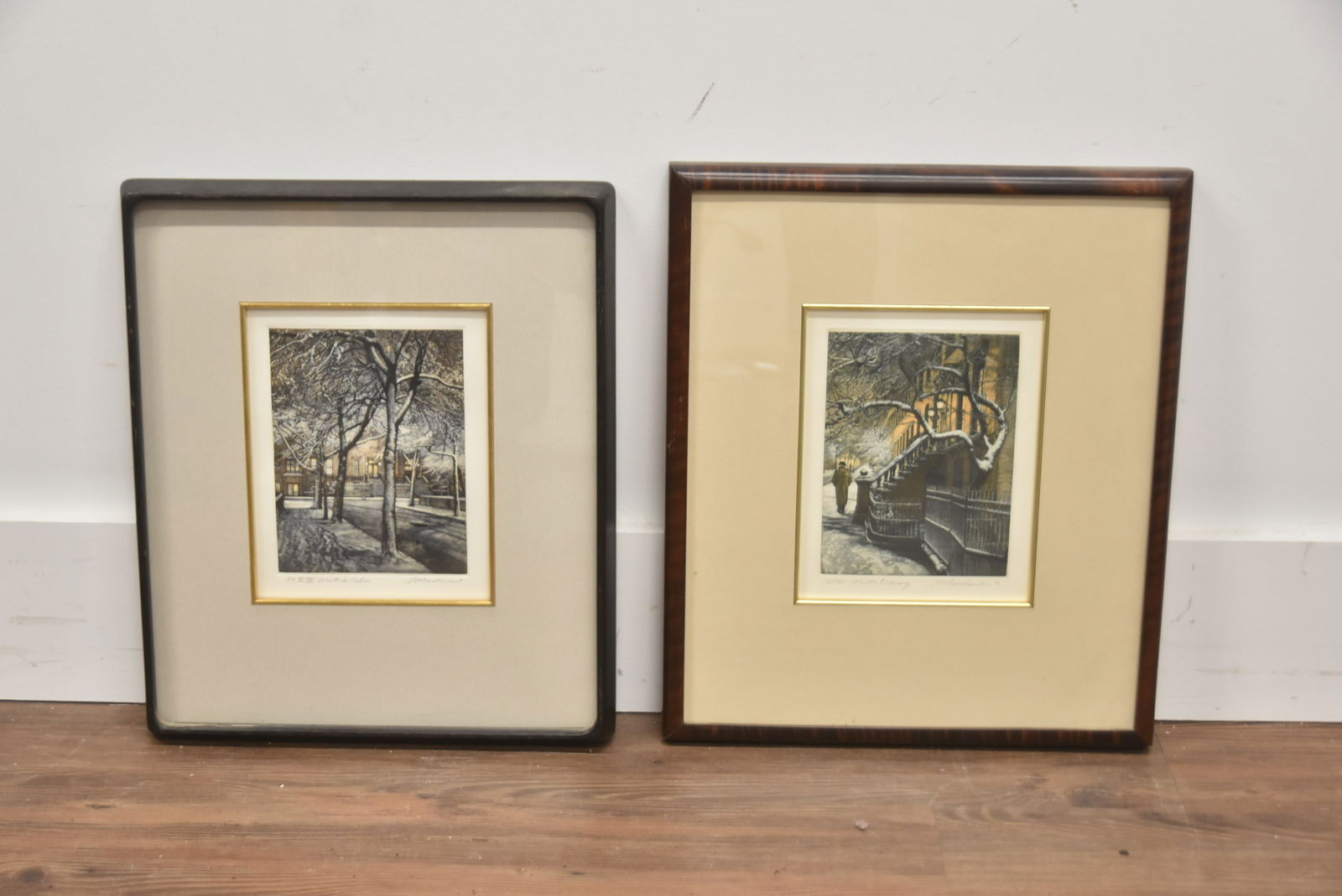 (2) FREDERICK MERSHIMER MEZZOTINTS - 8