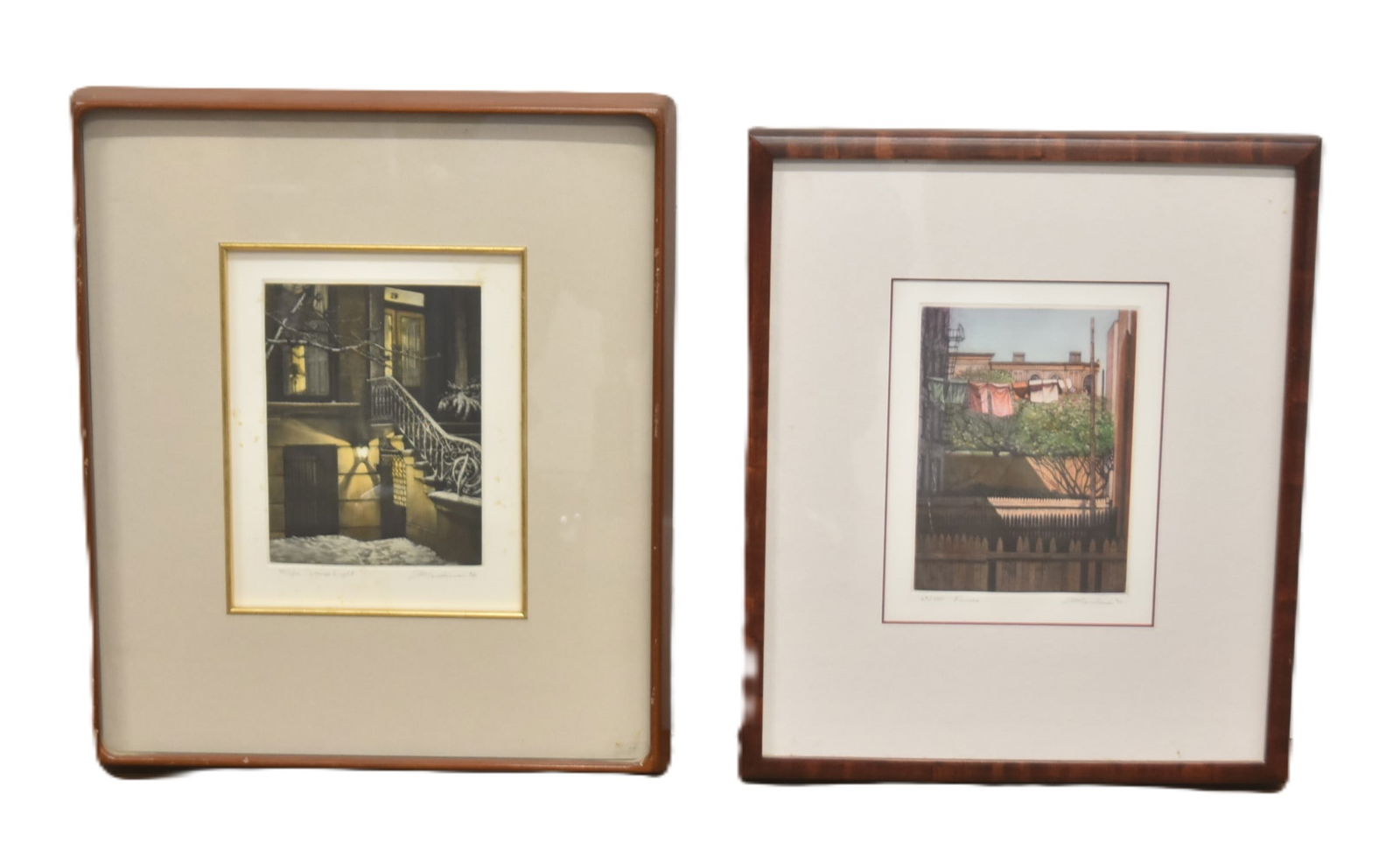 (2) FREDERICK MERSHIMER COLOR MEZZOTINTS (1 of 12)