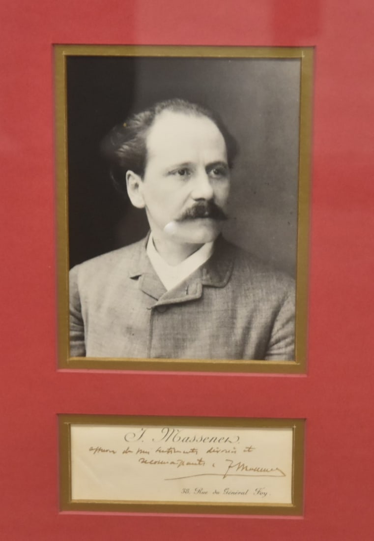 JULES MASSENET AUTOGRAPHED PHOTO COLLAGE (1 of 8)
