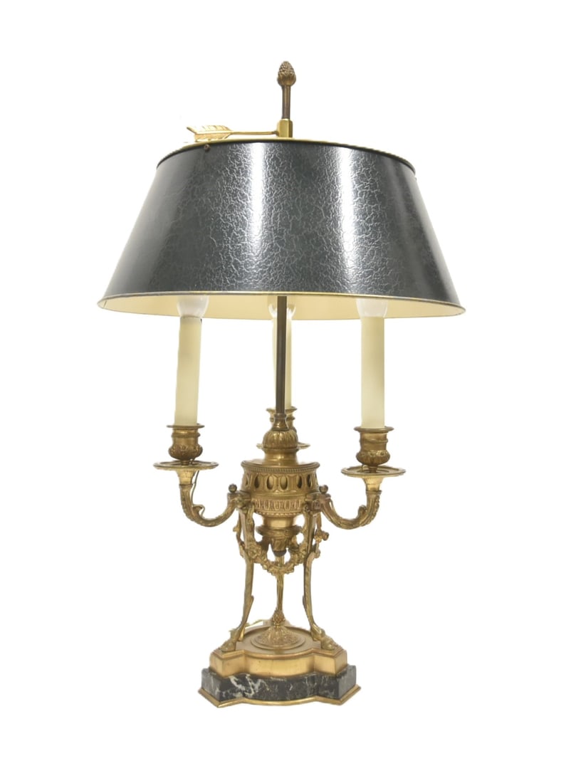 BRONZE BOUILLOTTE TABLE LAMP (1 of 12)