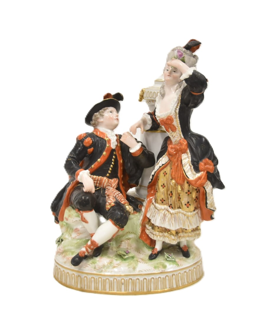 MEISSEN PORCELAIN FIGURAL GROUP (1 of 10)