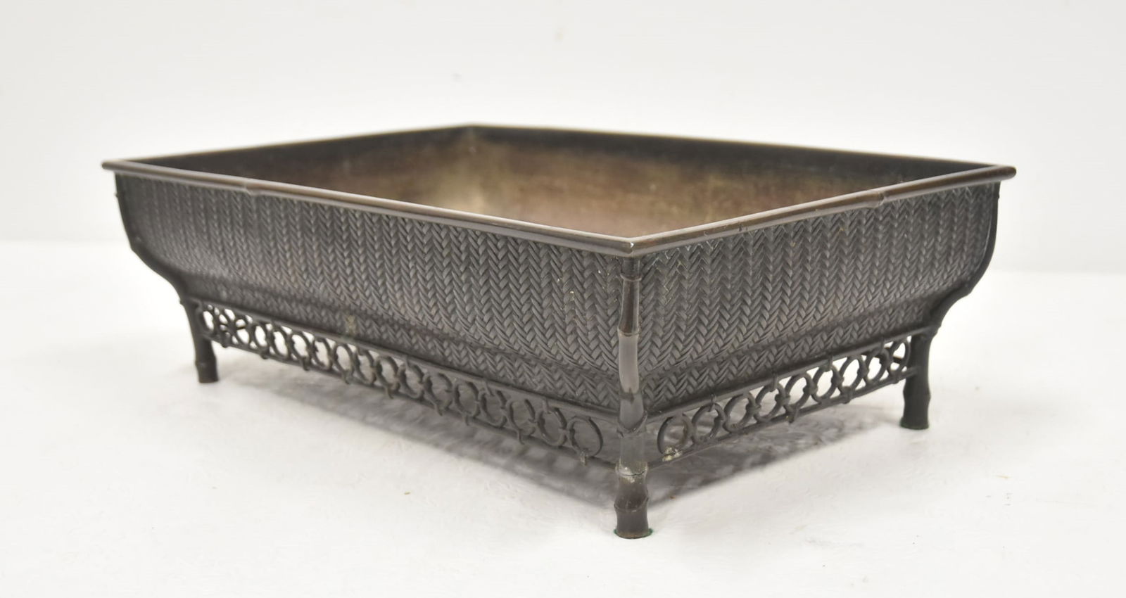 LARGE JAPANESE BRONZE BONSAI PLANTER (1 of 13)