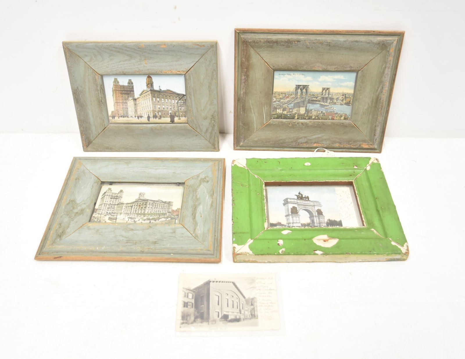 (4) FRAMED ANTIQUE POSTCARDS & UNFRAMED (1 of 15)
