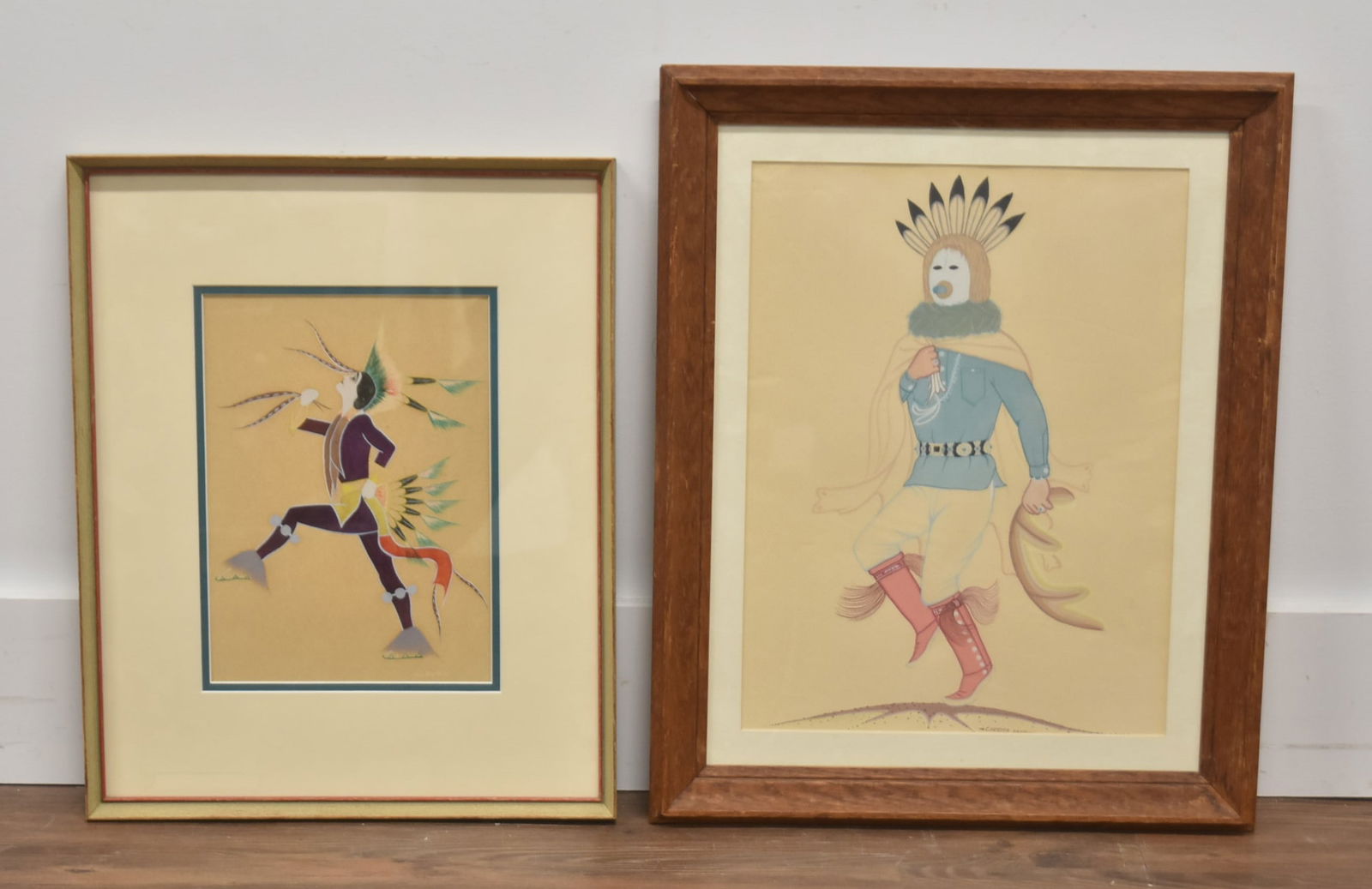 (2) NATIVE AMERICAN WATERCOLORS (1 of 12)