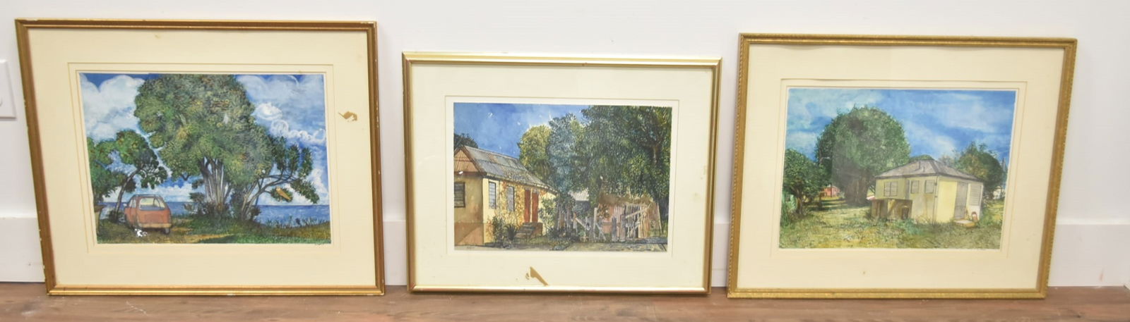 (3) MATTHEW SNOW WATERCOLOR PAINTINGS (1 of 11)